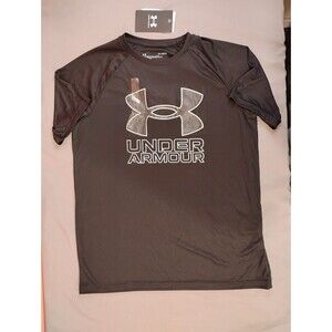 Boys Under Armour Tech Hybrid Short Sleeve Shirt Black Youth